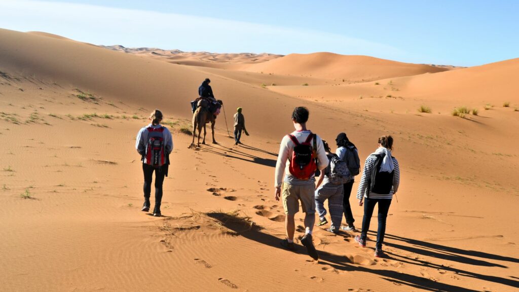 randonnee au bout de desert trek desert mhamid