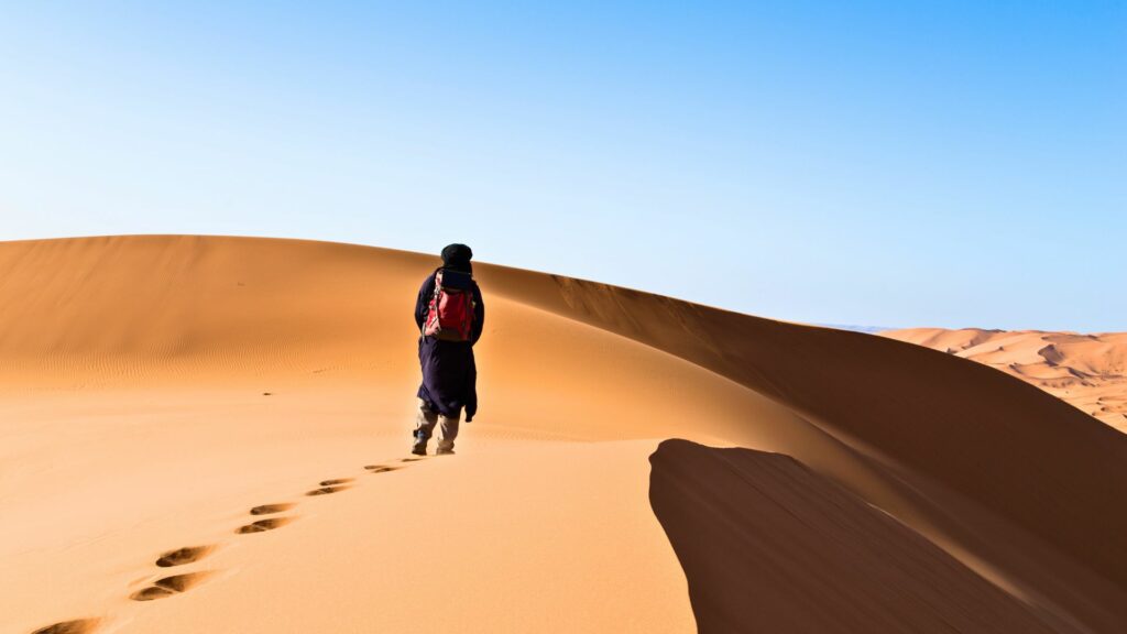 trek dans le désert Marocain